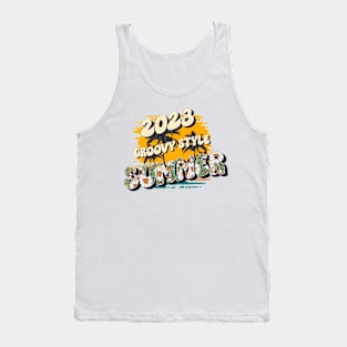 2023 groovy style summer Tank Top